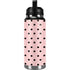 Pink and Black Polka Dots YETI Rambler 36oz Bottle Skin