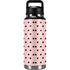 Pink and Black Polka Dots YETI Rambler 36oz Bottle Skin