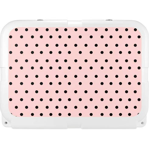 Pink and Black Polka Dots YETI Tundra 35 Hard Cooler Skin