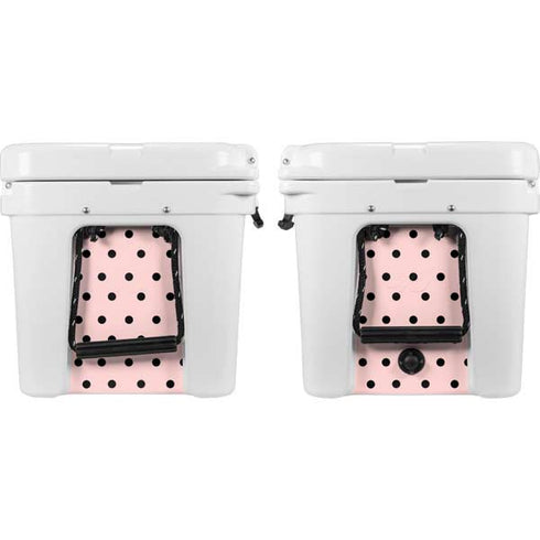 Pink and Black Polka Dots YETI Tundra 45 Hard Cooler Skin