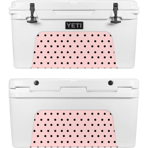 Pink and Black Polka Dots YETI Tundra 65 Hard Cooler Skin