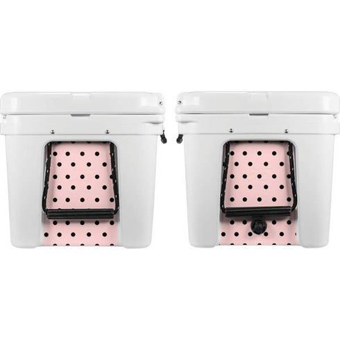 Pink and Black Polka Dots YETI Tundra 65 Hard Cooler Skin