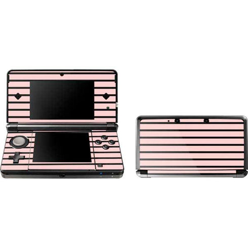Pink and Black Stripes 3DS (2011) Skin