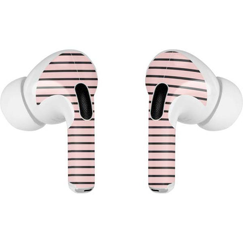 Pink and Black Stripes AirPods Pro 2nd Gen Skin