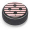 Pink and Black Stripes Amazon Echo Dot Skin