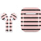 Pink and Black Stripes Apple AirPods 2 Skin