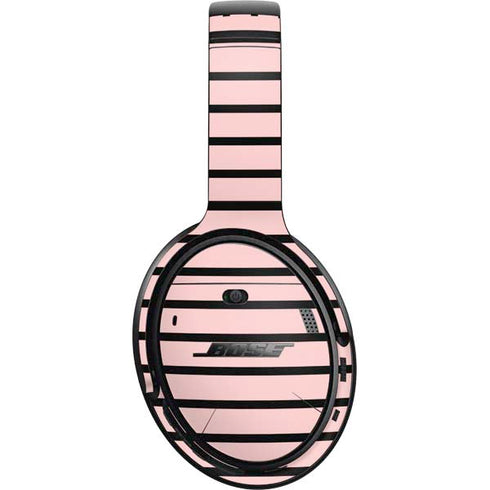Pink and Black Stripes Bose QuietComfort 35 II Headphones Skin