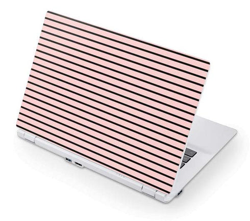Pink and Black Stripes Acer Chromebook Skin