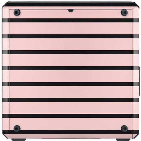 Pink and Black Stripes Cooler Master MasterBox Q300L Mini Tower Skin