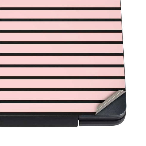 Pink and Black Stripes Dell Vostro Skin