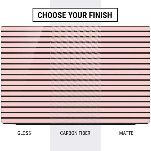 Pink and Black Stripes Dell Vostro Skin