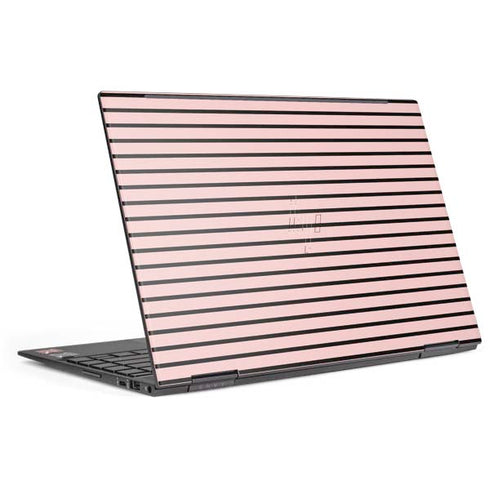 Pink and Black Stripes HP Envy Skin