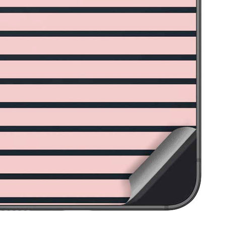 Pink and Black Stripes Galaxy A14 5G Skin