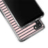 Pink and Black Stripes Galaxy A21 Clear Case