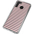 Pink and Black Stripes Galaxy A21 Clear Case