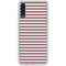 Pink and Black Stripes Galaxy A50 Clear Case