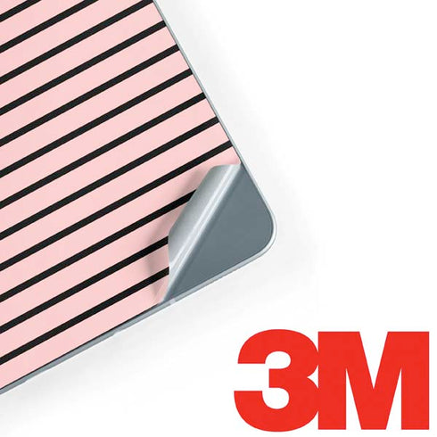 Pink and Black Stripes Galaxy Book 12in Skin