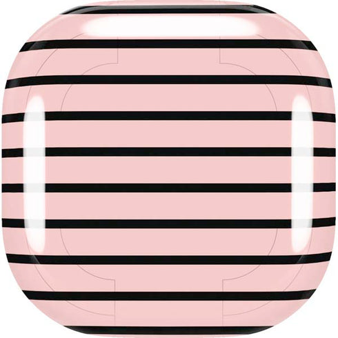 Pink and Black Stripes Galaxy Buds Live Skin