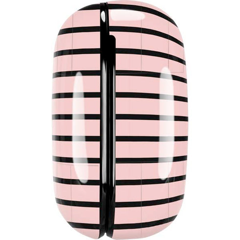 Pink and Black Stripes Galaxy Buds Live Skin