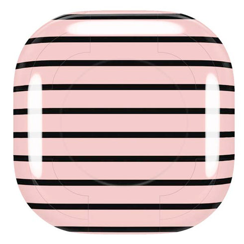 Pink and Black Stripes Galaxy Buds Pro Skin
