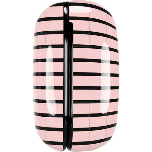 Pink and Black Stripes Galaxy Buds Pro Skin