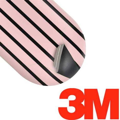 Pink and Black Stripes Galaxy Buds Skin