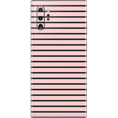 Pink and Black Stripes Galaxy Note 10 Plus Skin
