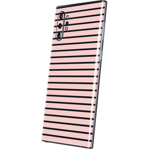 Pink and Black Stripes Galaxy Note 10 Plus Skin