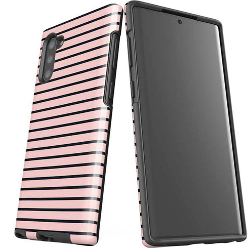 Pink and Black Stripes Galaxy Note 10 Pro Case
