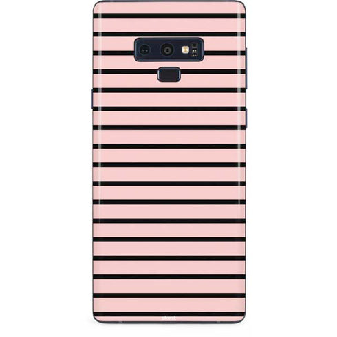 Pink and Black Stripes Galaxy Note 9 Skin