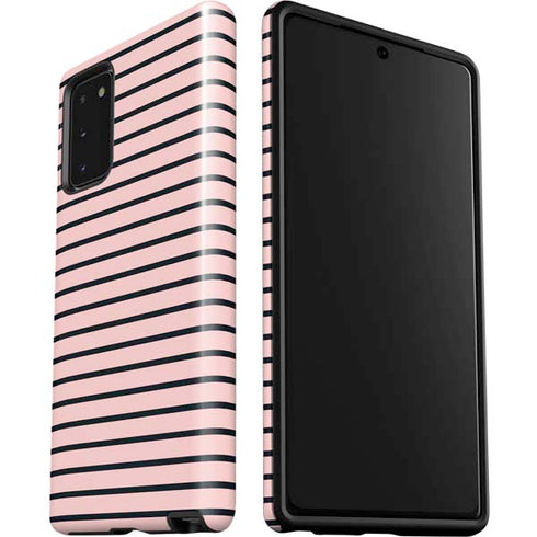 Pink and Black Stripes Galaxy Note20 5G Pro Case