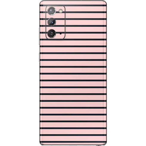 Pink and Black Stripes Galaxy Note20 5G Skin