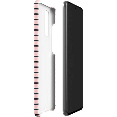 Pink and Black Stripes Galaxy S20 Lite Case