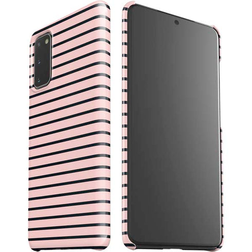 Pink and Black Stripes Galaxy S20 Lite Case
