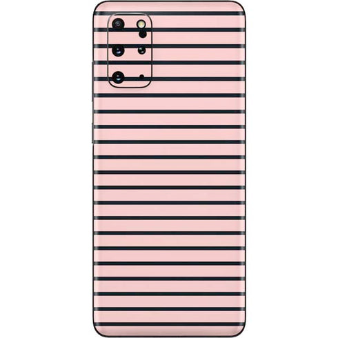 Pink and Black Stripes Galaxy S20 Plus Skin