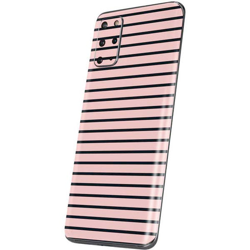 Pink and Black Stripes Galaxy S20 Plus Skin