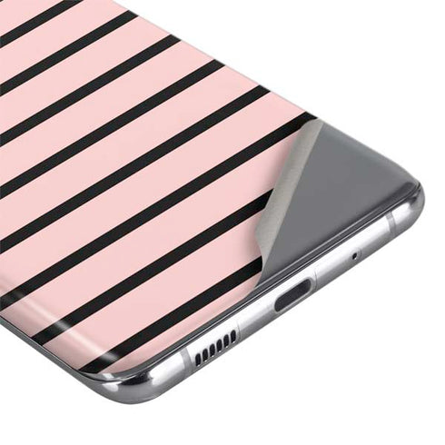 Pink and Black Stripes Galaxy S20 Ultra 5G Skin