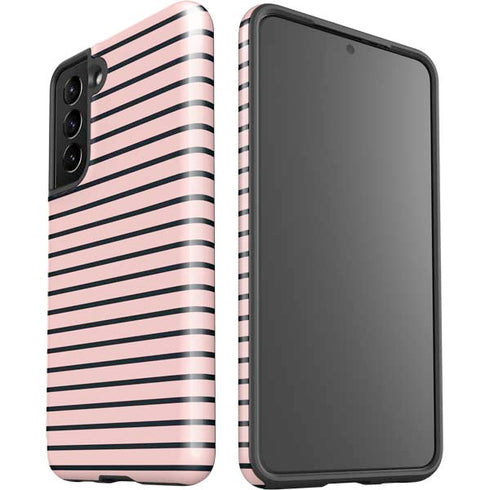 Pink and Black Stripes Galaxy S21 5G Pro Case