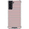 Pink and Black Stripes Galaxy S22 Clear Case