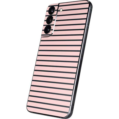 Pink and Black Stripes Galaxy S22 Plus Skin