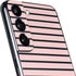 Pink and Black Stripes Galaxy S22 Skin
