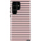 Pink and Black Stripes Galaxy S22 Ultra Pro Case