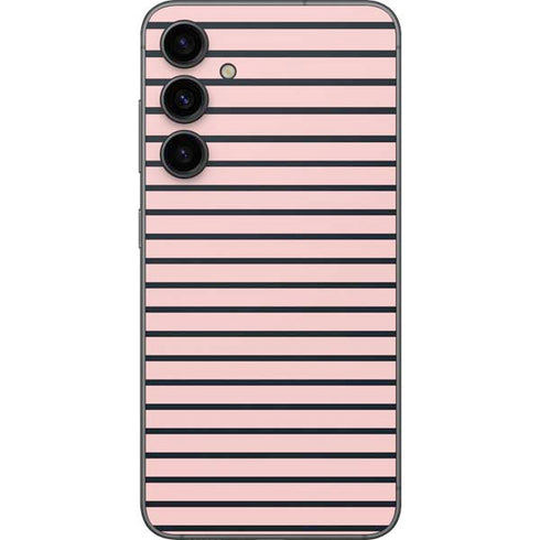 Pink and Black Stripes Galaxy S23 FE Skin