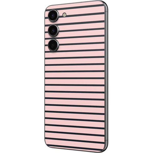 Pink and Black Stripes Galaxy S23 Plus Skin