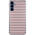 Pink and Black Stripes Galaxy S24 Clear Case