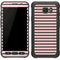 Pink and Black Stripes Galaxy S7 Active Skin