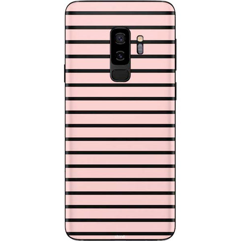 Pink and Black Stripes Galaxy S9 Plus Skin