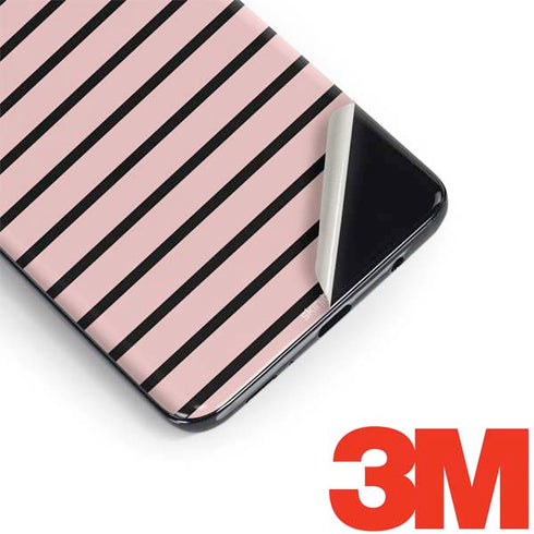 Pink and Black Stripes Galaxy S9 Plus Skin