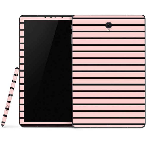 Pink and Black Stripes Samsung Galaxy Tab Skin