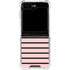 Pink and Black Stripes Galaxy Z Flip5 5G Clear Case